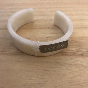 J.Crew bone-colored cuff bracelet - NWT